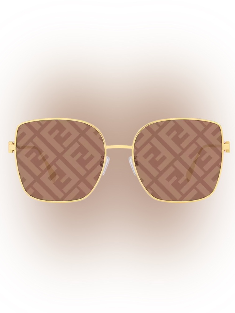 Fendi 🤎 Baguette Authenticated Sunglasses with Brown Monogram Print BRAND NEW! - Picture 4 of 17